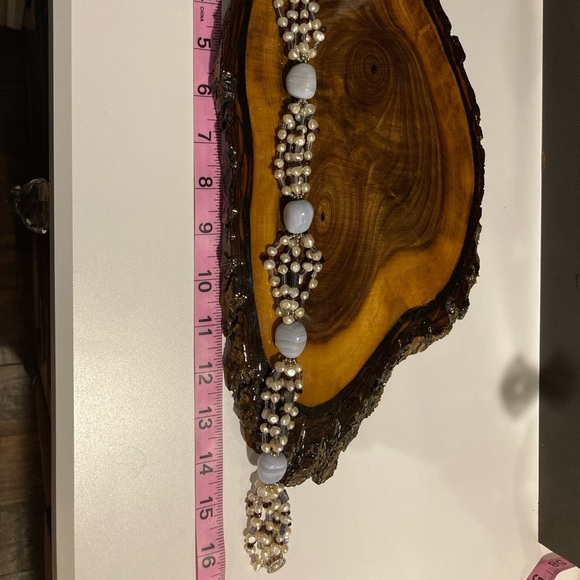 Agate and seed pearl choker. - Picture 9 of 10